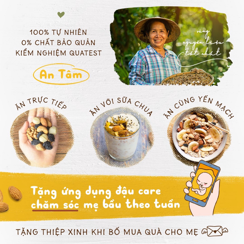 Mixnuts Hạt Dinh Dưỡng Nhập Khẩu Đảm Bảo VSATTP Hũ 250g | Nhà Đậu | 2