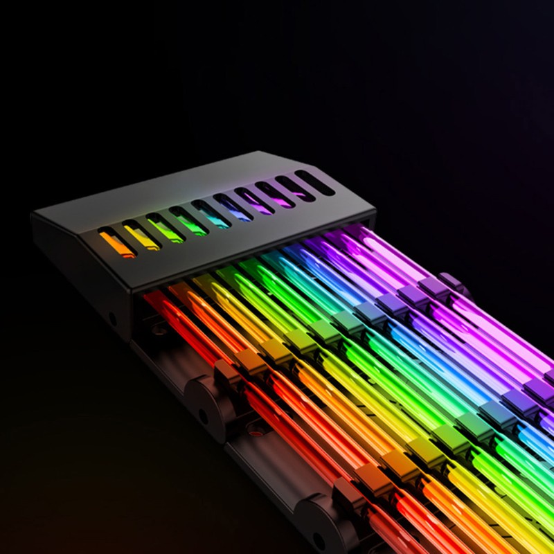 Utake 24 Pin RGB Light Extension Cable Rainbow Streamer PSU Line 5V 3-Pin ARGB Sync Power Cord