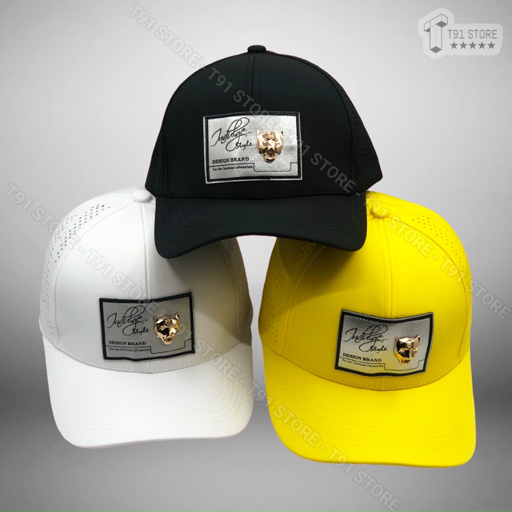 Mũ thể thao logo đính sói siêu đẹp - Mũ lưỡi trai thể thao chất liệu dù lỗ thoáng mát , Unisex dùng cho cả nam và nữ