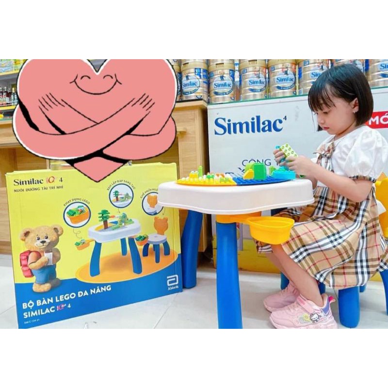 Bộ bàn ghế láp ghép đa năng cho bé