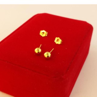 bông tai nụ tròn sát tai màu 24k xinh ảnh thật