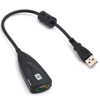 Thẻ Âm Thanh USB 7.1 5HV2 Từ USB Sang 3D CH Jack 3.5mm Chuyên Dụng Cho Laptop PC