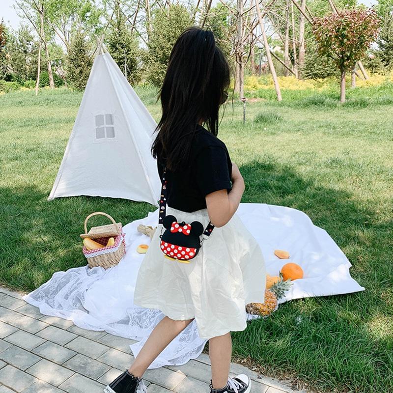 Túi Đeo Chéo Hình Chuột Minnie Dễ Thương Cho Bé Gái