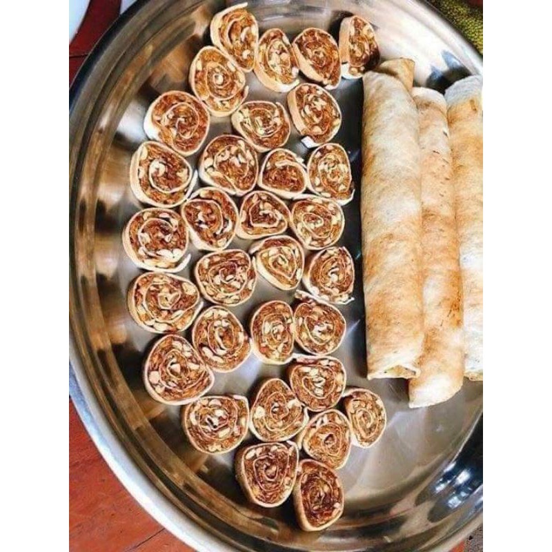 Kẹo chuối cuốn bánh tráng nhà làm 500g chuyên bỏ sỉ