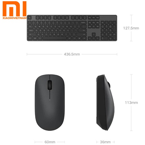 Bộ Bàn Phím, Chuột Không Dây Xiaomi WXJS01YM - Hàng Chính Hãng
