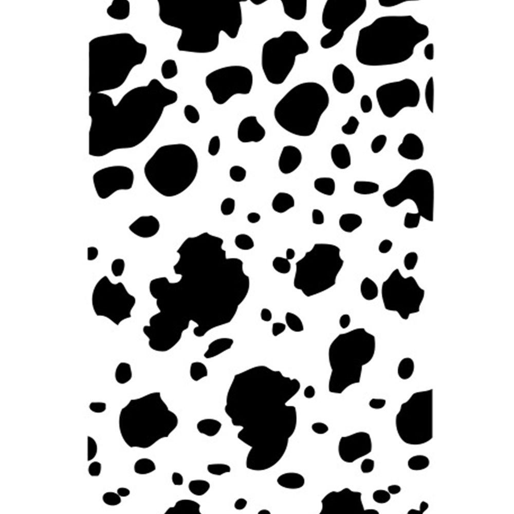 OCEANMAP Túi Đựng Mỹ Phẩm Da PU Họa Tiết Bò Sữa Có Khóa Kéo Tiện Dụng Cho Nữ