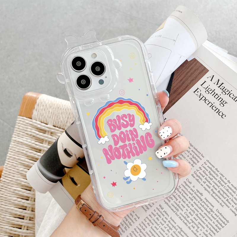 Ốp lưng iphone Suntaiho Ốp lưng iphone Ốp Điện Thoại TPU dẻo chống sốc in hoạt hình thích hợp cho iPhone 13 11 14 Pro Max 12 Pro Max XS Max XR 6 7 8