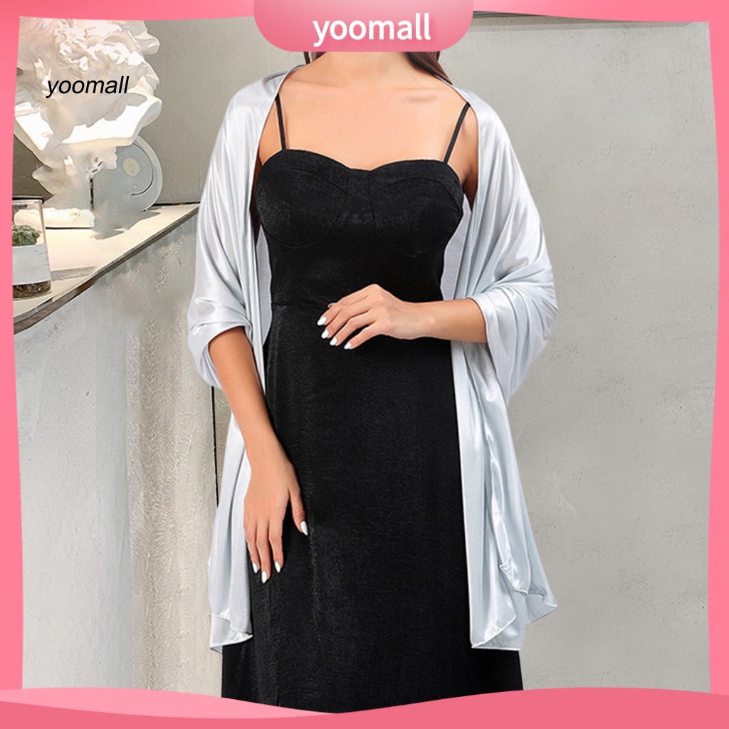 / Yo / Khăn Choàng Cổ Đa Năng Màu Sắc Tinh Khiết Thoải Mái Thanh Lịch Cho Nữ Dùng Trong
