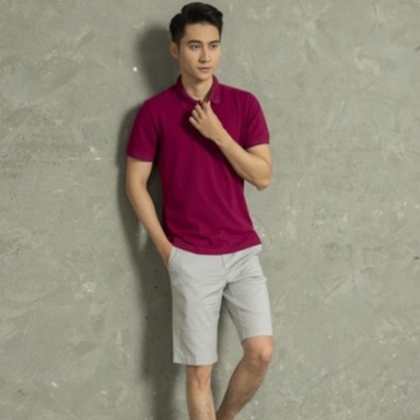 Quần short kaki nam Aristino dáng Regular fit chất vải cotton cao cấp đẹp bền màu ASO009S1