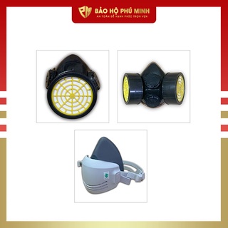 Mặt nạ phòng độc chống vi khuẩn, bụi mịn - Mặt nạ chống bụi - Bảo hộ lao động Phú Minh