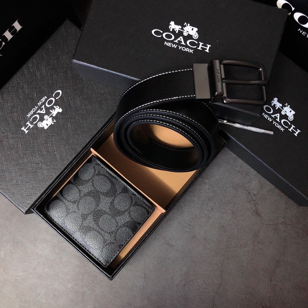 Set Coach ví C + nịt gài - S025