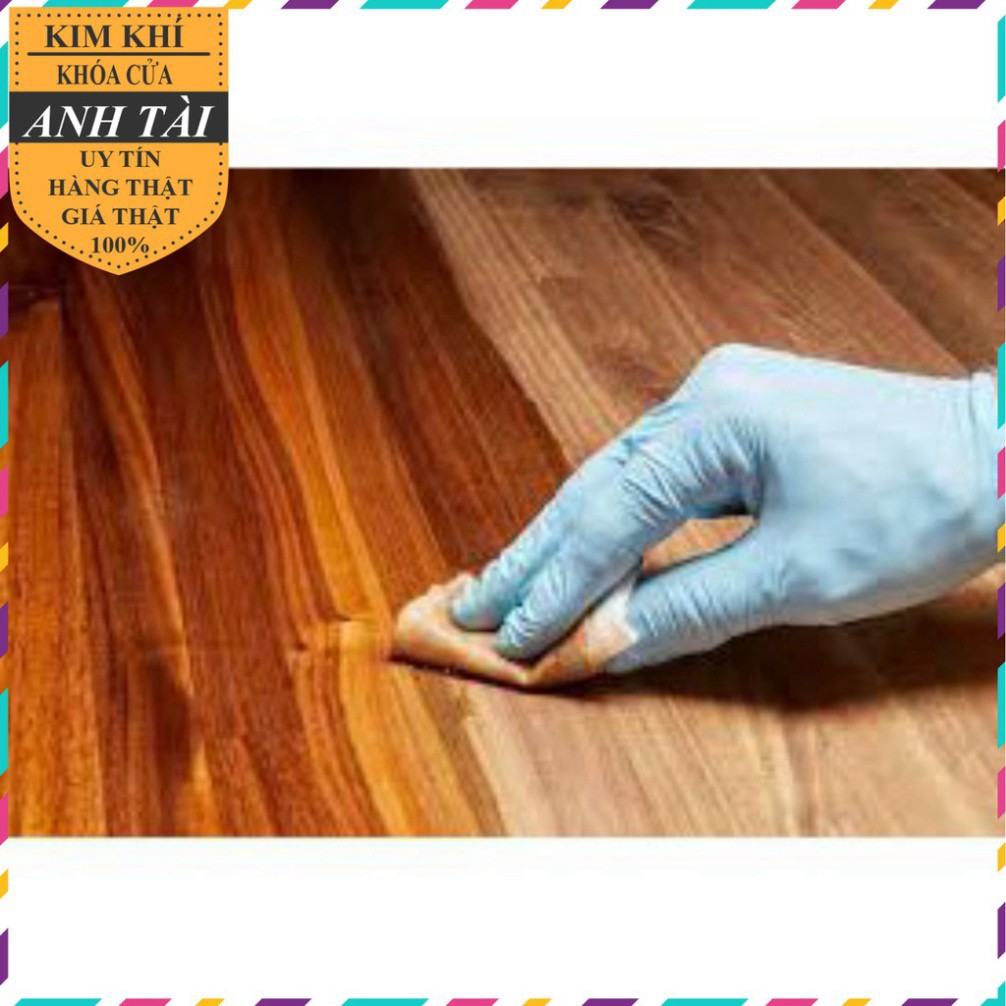 Dầu vecni đánh bóng gỗ Sơn La 500ml KÈM GANG TAY VÀ CHỔI SƠN GIẢM 20K CƯỚC VẬN CHUYỂN