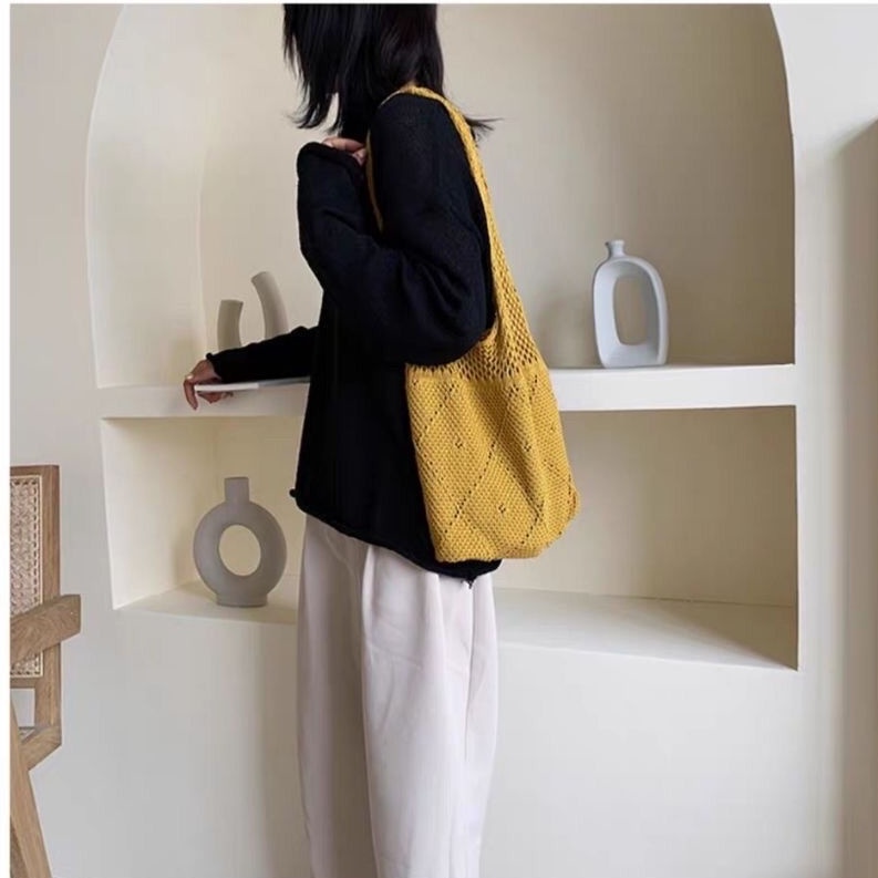 Túi Xách Đan Len Thời Trang Hàn Quốc Cho Nữ 2022