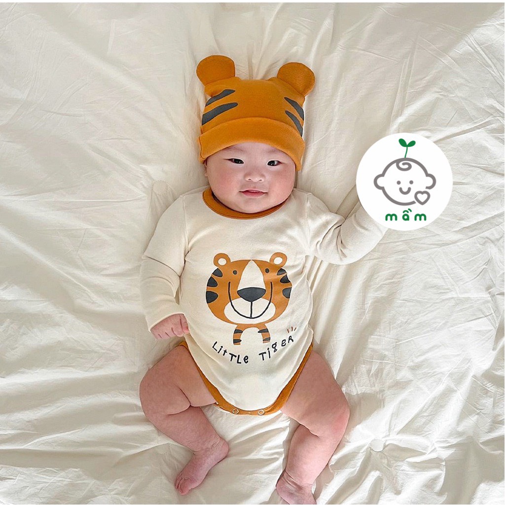 (có ảnh thật) Body in chú hổ kèm mũ