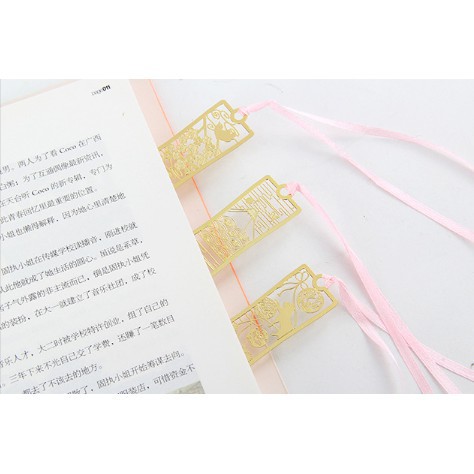 Bookmark cổ trang kim loại mỏng bookmark mai lan cúc trúc 20k/chiếc đánh dấu trang phong cách cổ trang Trung quốc cổ đại