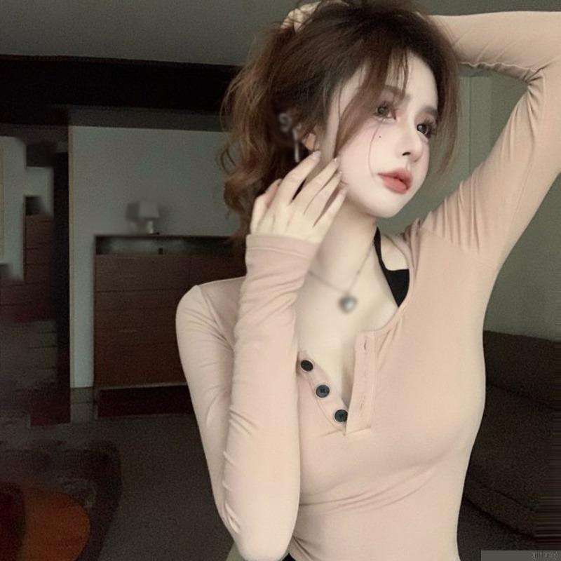 Áo sơ mi tay dài dáng ôm phong cách Hàn Quốc thời trang cho nữ