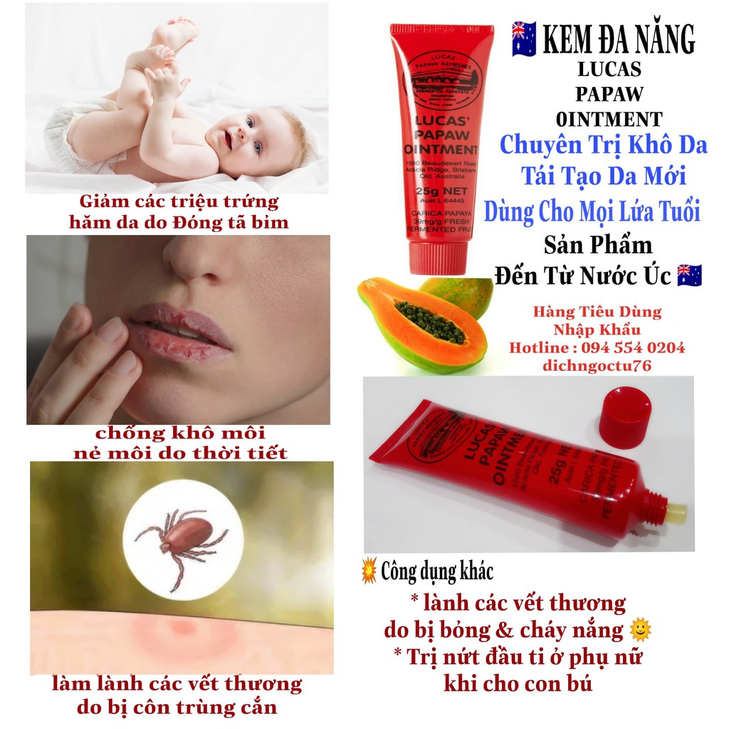 Kem đa năng LUCAS PAPAW OINTMET