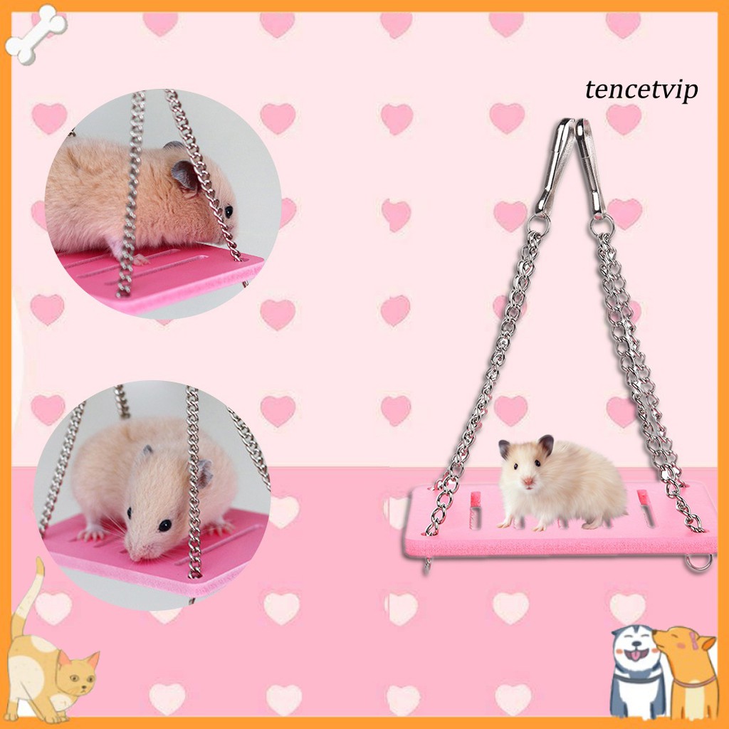 Xích Đu Đồ Chơi Thiết Kế Nhỏ Nhắn Xinh Xắn Cho Chuột Hamster / Sóc / Heo Guinea