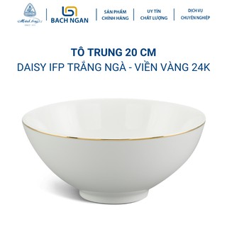 Tô trung minh long 20 cm daisy ifp chỉ vàng
