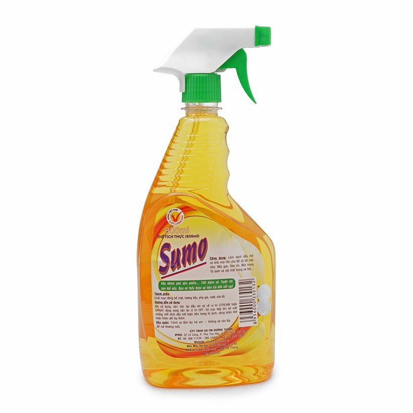 Chai Nước Xịt Lau Bếp Gas - Tủ Lạnh Sumo 800ml