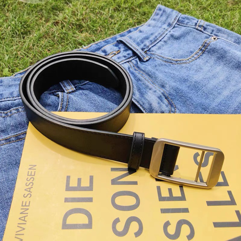 Thắt Lưng Nam Vuông Chữ Nhật ko lỗ bản to TLN016 - Dây nịt Nam nữ Unisex không ko lỗ tiện lợi Thắt Lưng trendy