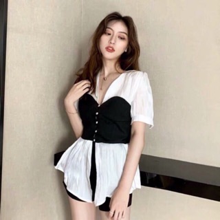 Set áo voan tơ + gile