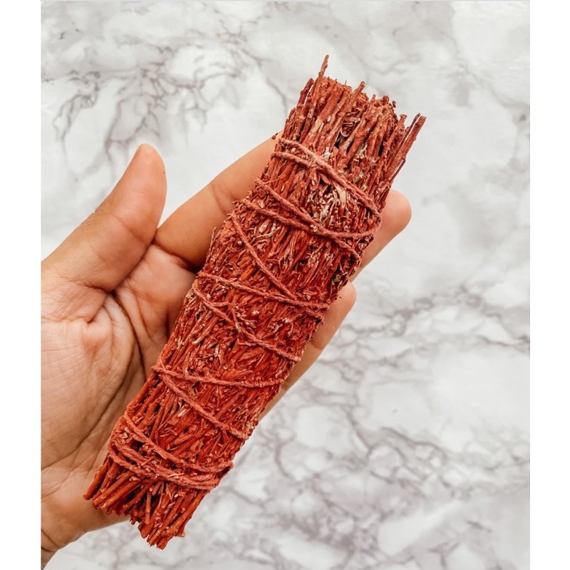 RED SAGE Giải phóng không gian Mang lại may mắn, khởi đầu mới ( Mountain Sage mix Dragon Blood ) - THẢO MỘC XÔNG NHÀ