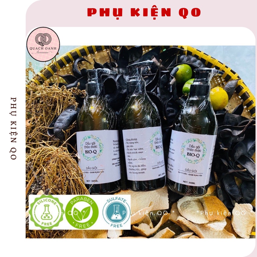 Dầu gội xả , bồ kết, bưởi, thảo dược cô đặc giúp sạch gàu, giảm gãy rụng tóc - 300ml