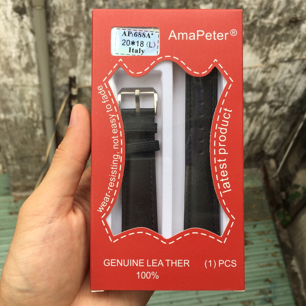 Bộ Dây Da Bò Thay Thế Cho Đồng Hồ Đeo Tay Nam Nữ Nhiều Size