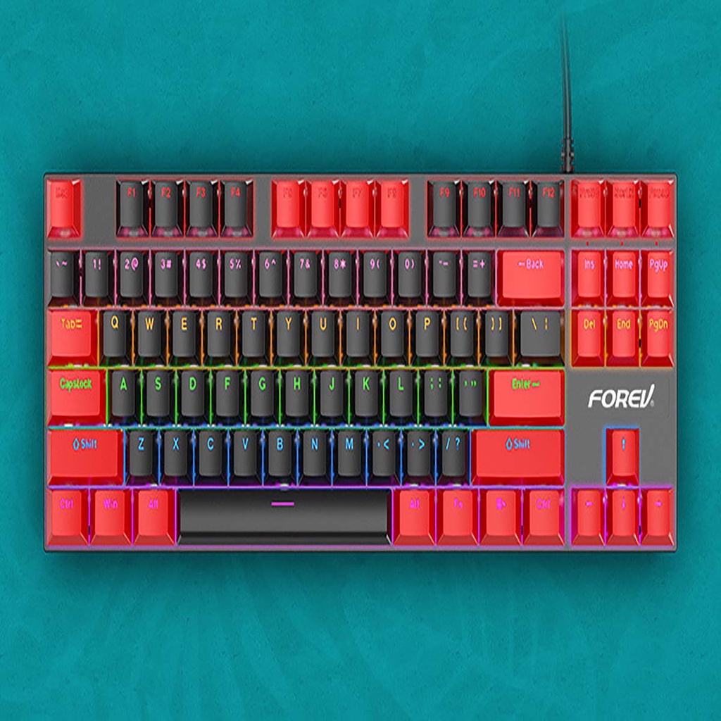 Bàn Phím Cơ Gaming Full Led Có Dây Usb Dài Cho Máy Tính Xách Tay Bàn Pc Laptop Màu Đỏ Đen Hồng Trắng Nhỏ Gọn Giá Rẻ