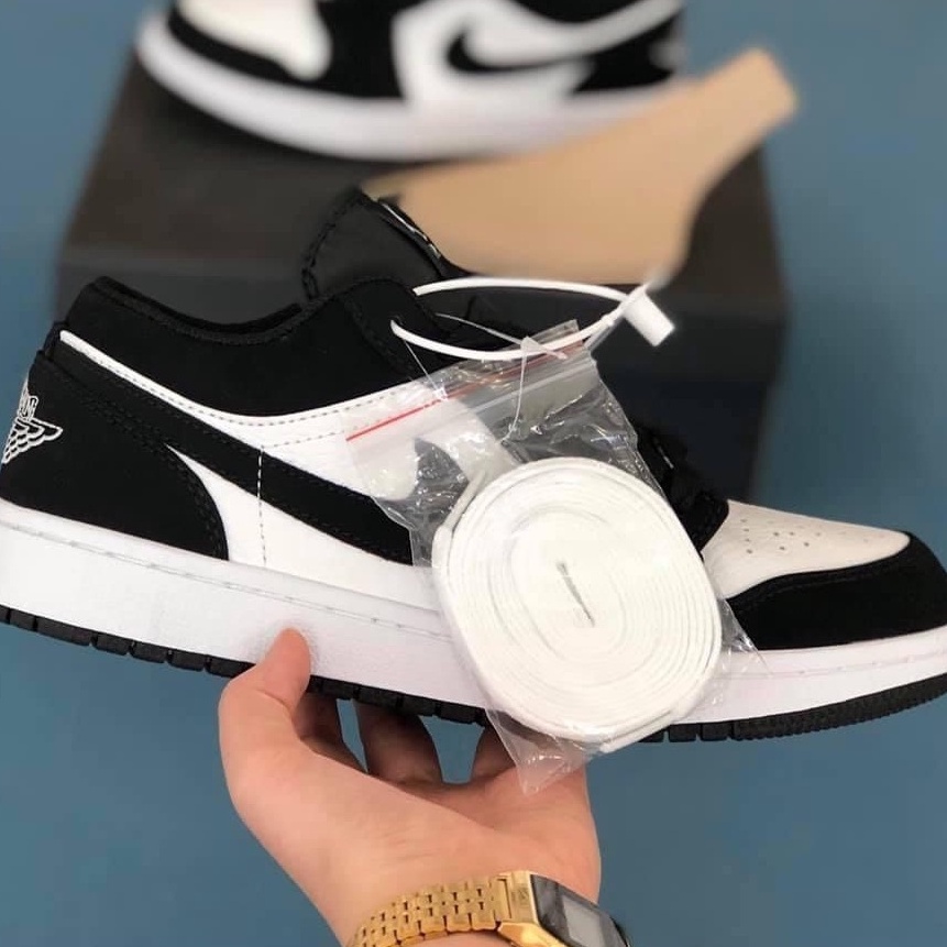 Giày jordan 1 đen trắng, Giày JD1 cổ thấp panda, GIày jodan cổ thấp dễ phối đồ must have | BigBuy360 - bigbuy360.vn