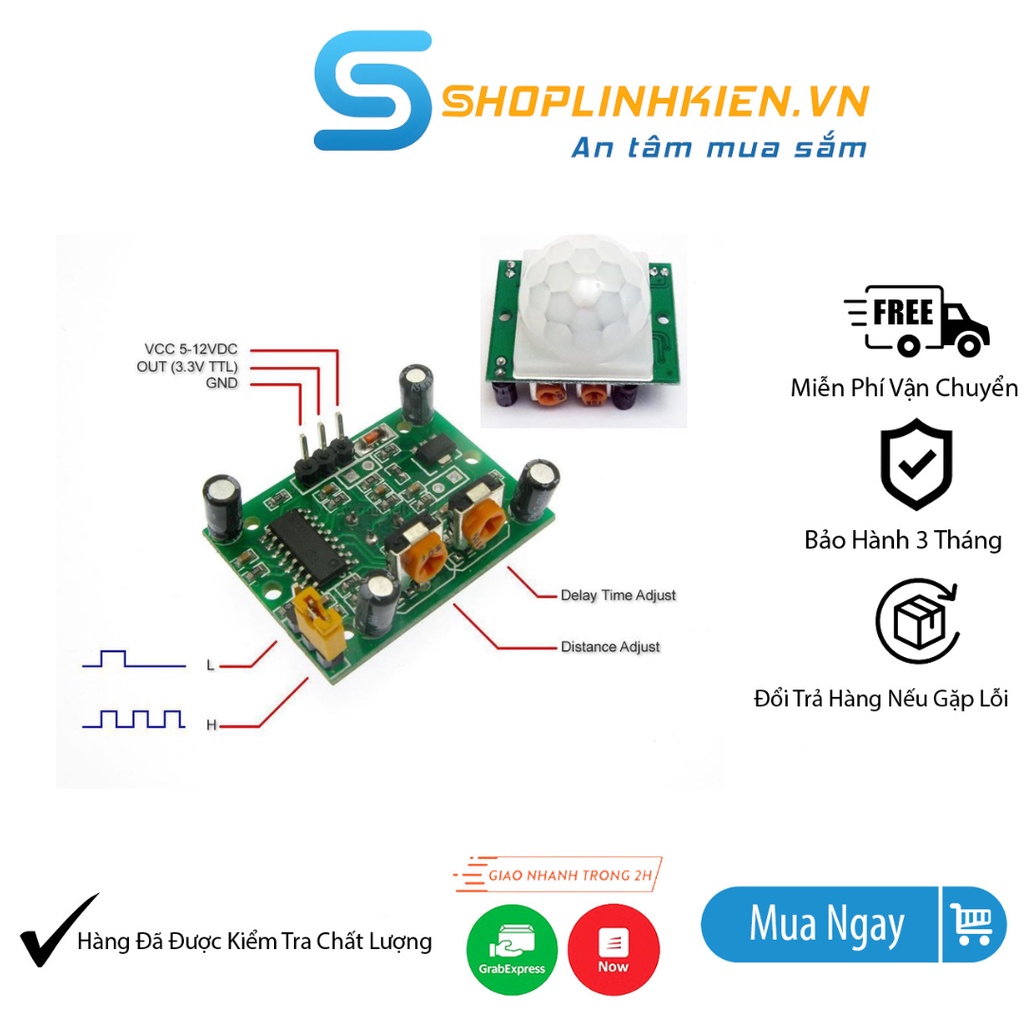 Mạch Phát Hiện Chuyển Động Điện Áp 5V (Cảm Biến Rửa Tay)-Shoplinhkinenm2m