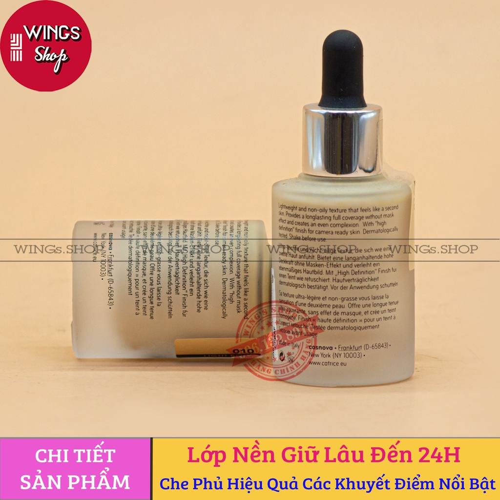 Kem nền kiềm dầu che phủ tốt Catrice HD 24h Liquid Coverage Foundation 30ml | Wings shop