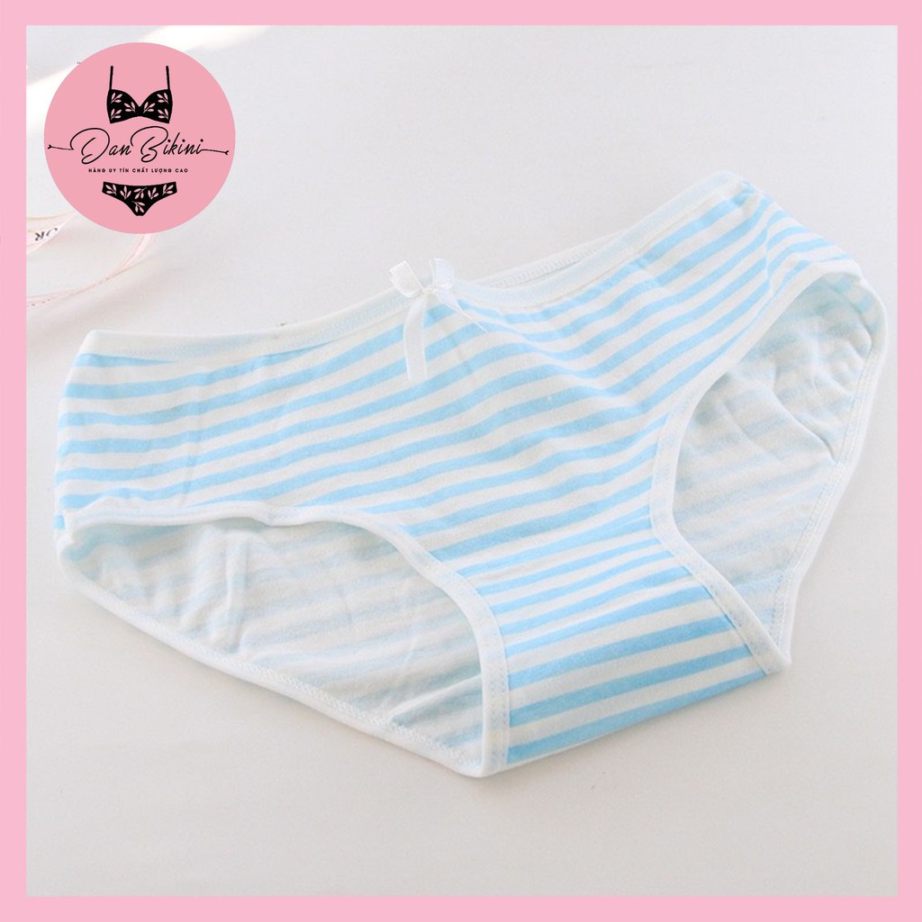 Quần Lót Nữ Cotton nữ gợi cảm tôn dáng thiết kế kẻ ngang siêu co dãn mã 520