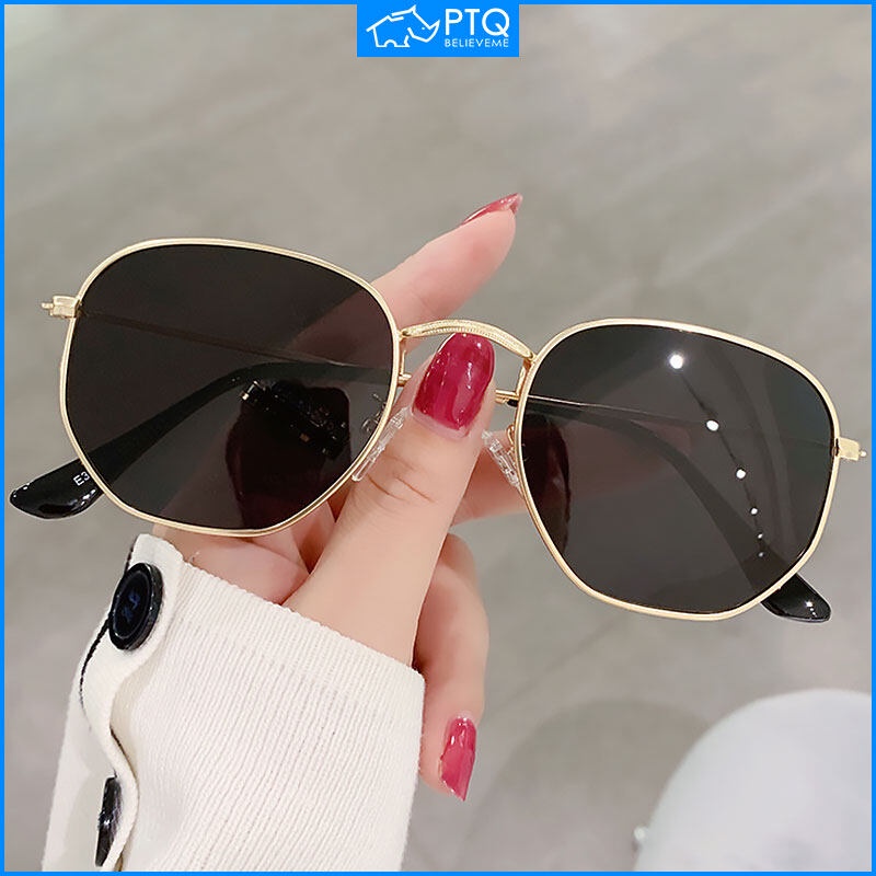 Kính Mát Phân Cực Gọng Vuông Bằng Kim Loại Phong Cách Cổ Điển Dành Cho Nam Nữ