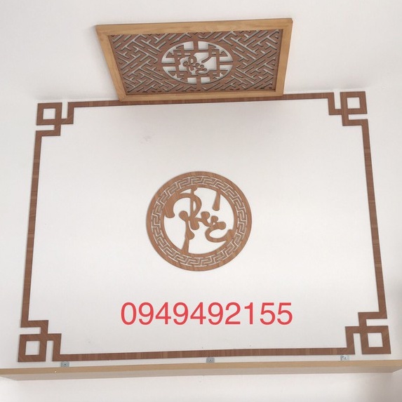 Phụ kiện trang trí bàn thờ đẹp ( bộ dán tường chữ phúc đẹp)