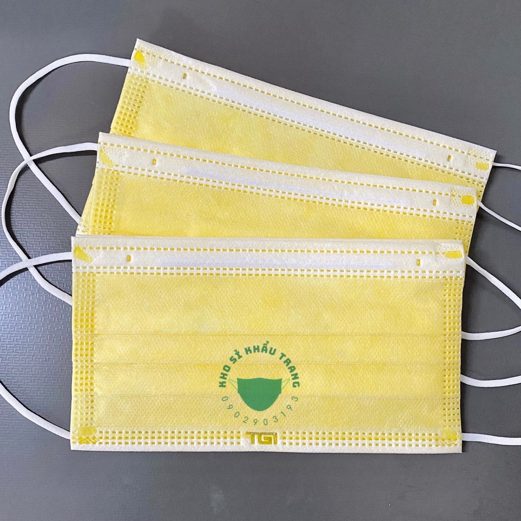 Khẩu trang y tế TGI kháng khuẩn 4 lớp dày hộp 50 cái