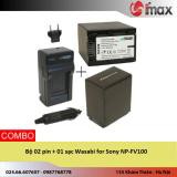 Bộ 02 pin + 01 sạc Wasabi for Sony NP-FV100