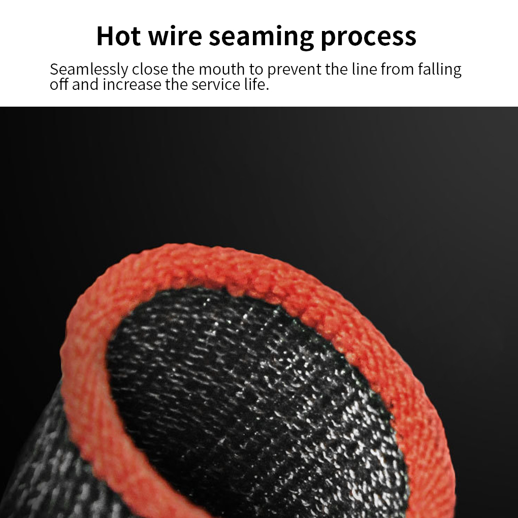 4pairs phone games sweat-proof finger sleeves with helmet logo thumbs cover anti-slip for touch screen game