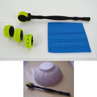 Cây lăn trang trí đất sét Sculpey Texture Wheels