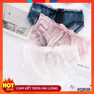 Quần lót ren ❣️❣️ FREE SHIP 50K  ❣️❣️quần chíp nữ đồ lót ren phối nơ sau gợi cảm sexy - QR08