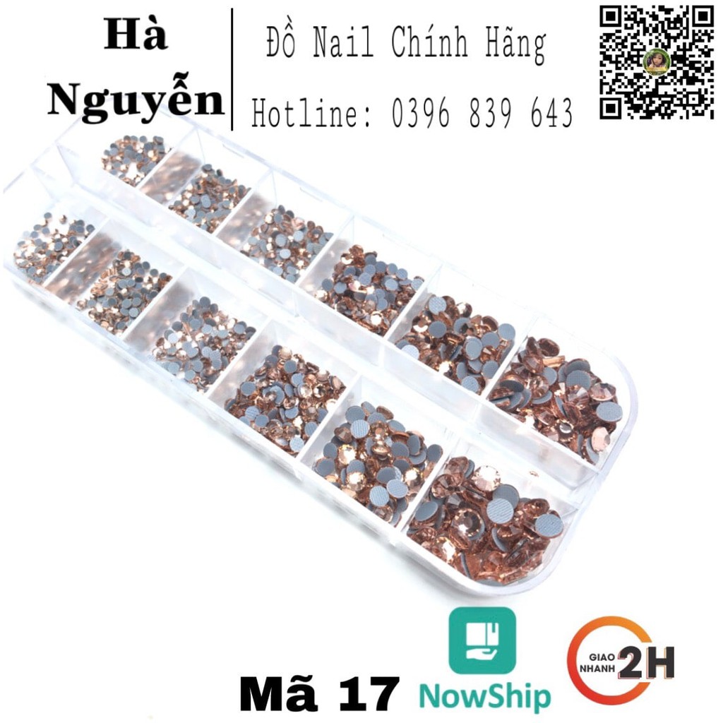 Đá Khay Chân Lưới Đính Móng - Đá Nail Mix Size Siêu Bền Siêu Sáng Cam Kết KHông Bong Chân