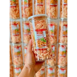 Mực Xé Sợi Hấp Nước Dừa - Xé Sợi - Loại Ngon - Lon pet 300 Gr