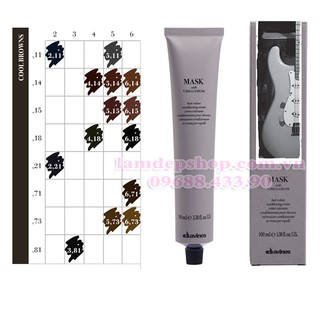 Nhuộm Tóc Davines Mask With Vibrachrom Mã Màu Nâu Lạnh /14