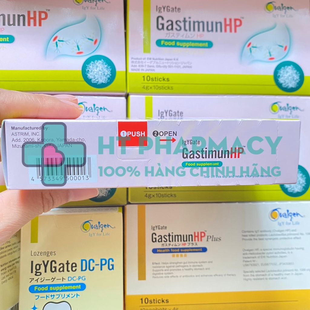 GastimunHP - Bột dạ dày thải trừ HP (Hộp 10 gói)