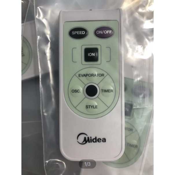 Remote điều khiển Midea cho quạt điều hòa, quạt hơi nước Midea - Hàng mới, Chính hãng