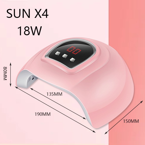 Máy hơ Gel Sun X4 18W máy hơ khô móng tay làm nail