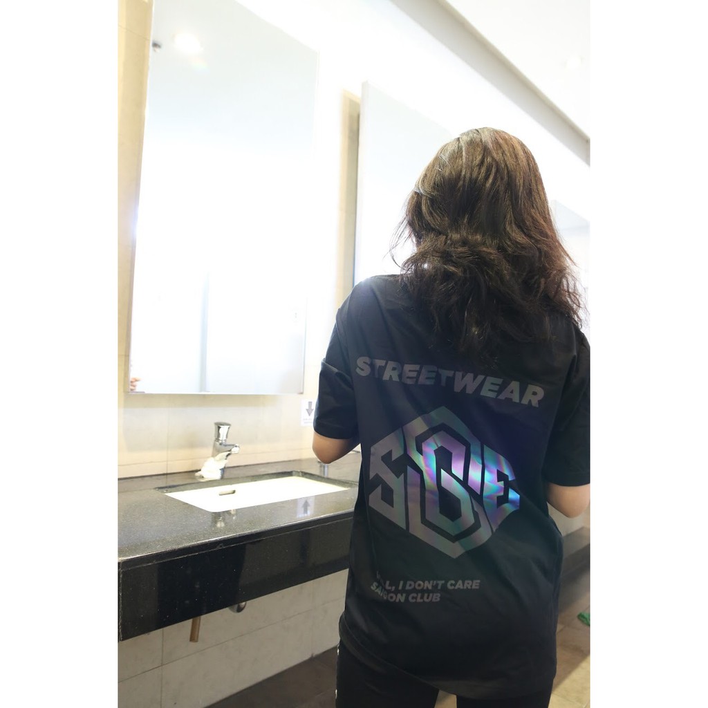 Áo phong tay lỡ SGES phảng quang streetwear unisex form rộng nam nữ | BigBuy360 - bigbuy360.vn