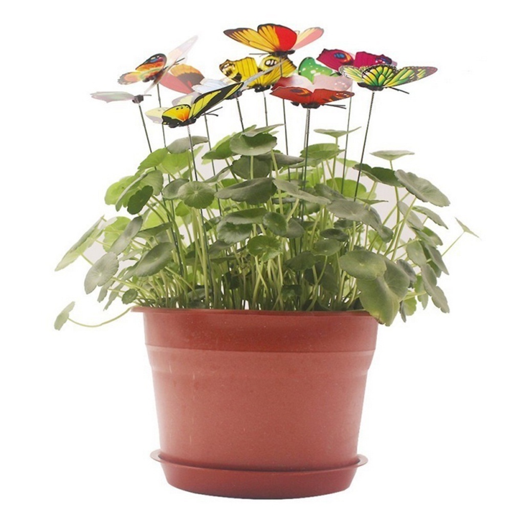 Set 15 cọc cắm kiểu bướm để trang trí sân vườn