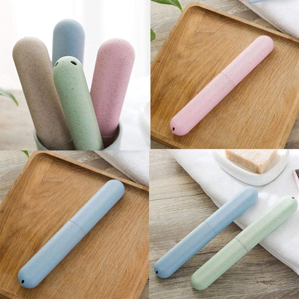 [Hàng mới về] Hộp đựng bàn chải đánh răng chất liệu lúa mạch